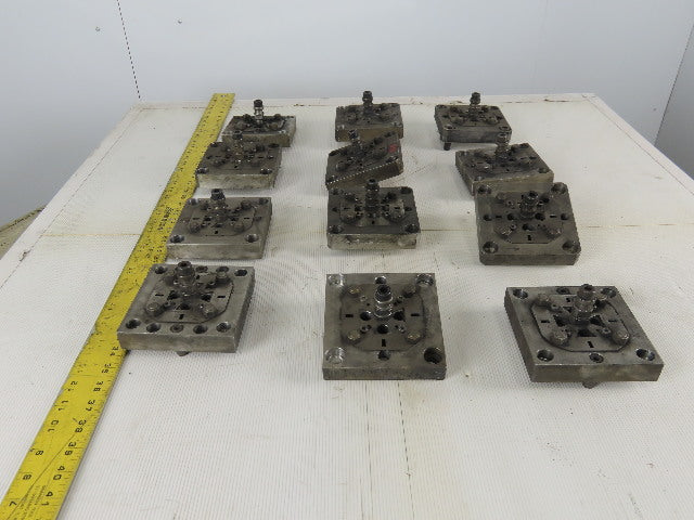 EDM Tooling 5"x5"x1" Aluminum Adapter Plate W/Spigot Lot of 12