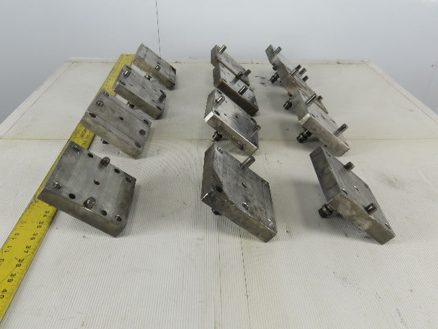 EDM Tooling 5"x5"x1" Aluminum Adapter Plate W/Spigot Lot of 12