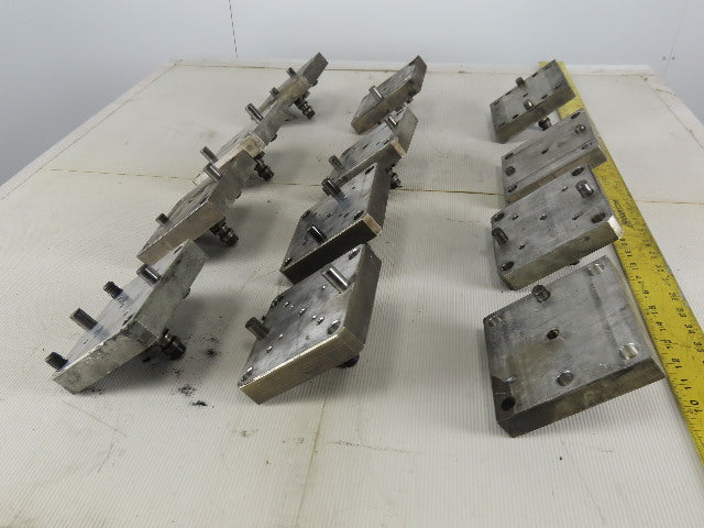 EDM Tooling 5"x5"x1" Aluminum Adapter Plate W/Spigot Lot of 12