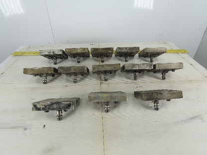 EDM Tooling 5"x5"x1" Aluminum Adapter Plate W/Spigot Lot of 13