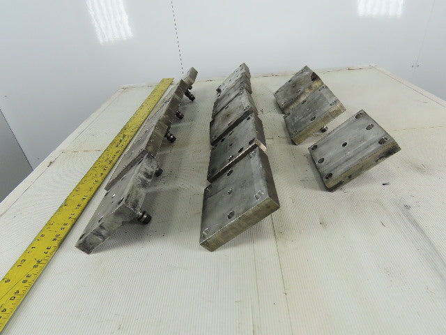EDM Tooling 5"x5"x1" Aluminum Adapter Plate W/Spigot Lot of 13