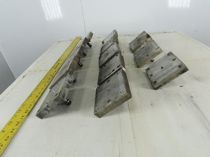 EDM Tooling 5"x5"x1" Aluminum Adapter Plate W/Spigot Lot of 13