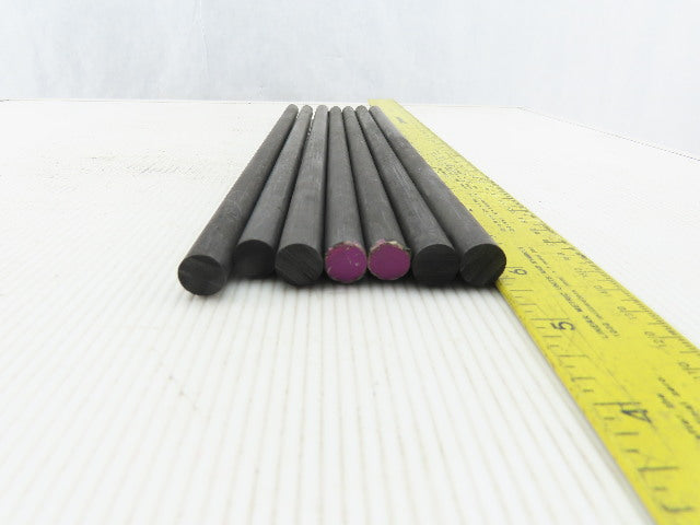 EDM  (3) 15/32" (4) 11mm Graphite Round 12" Long Stock Lot of 7