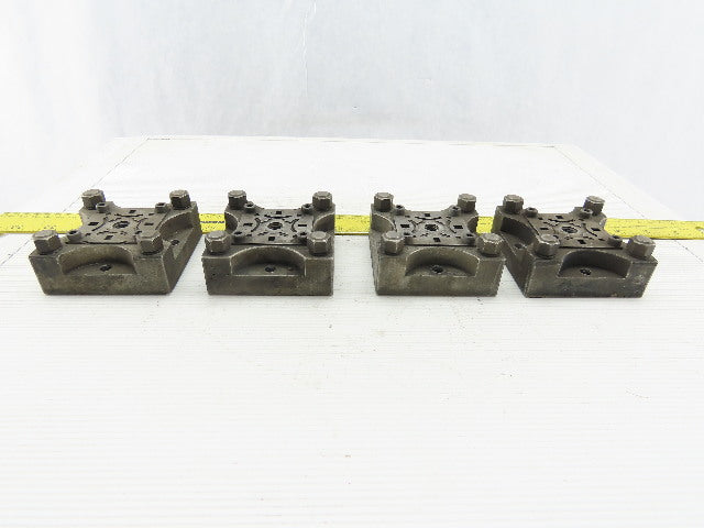 EDM Tooling 3"x3"x1" Aluminum Adapter Plate Lot of 4