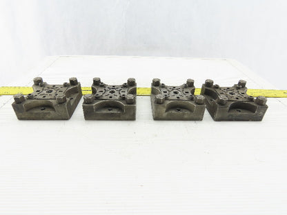 EDM Tooling 3"x3"x1" Aluminum Adapter Plate Lot of 4