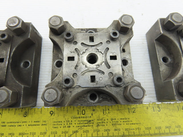 EDM Tooling 3"x3"x1" Aluminum Adapter Plate Lot of 4