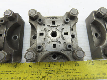 EDM Tooling 3"x3"x1" Aluminum Adapter Plate Lot of 4