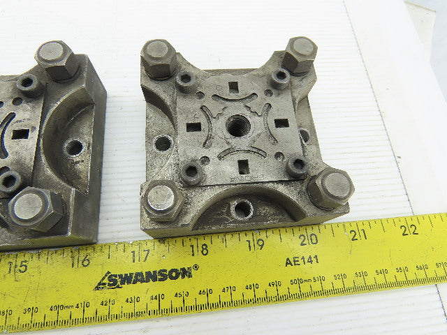 EDM Tooling 3"x3"x1" Aluminum Adapter Plate Lot of 4