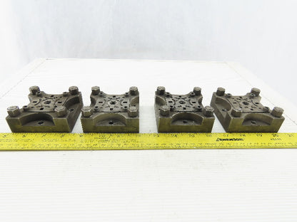 EDM Tooling 3"x3"x1" Aluminum Adapter Plate Lot of 4