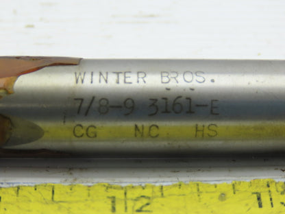 Winter 7/8-9 4 Flute Plug Tap 33/64" Square Shank