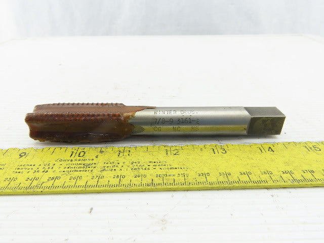 Winter 7/8-9 4 Flute Plug Tap 33/64" Square Shank