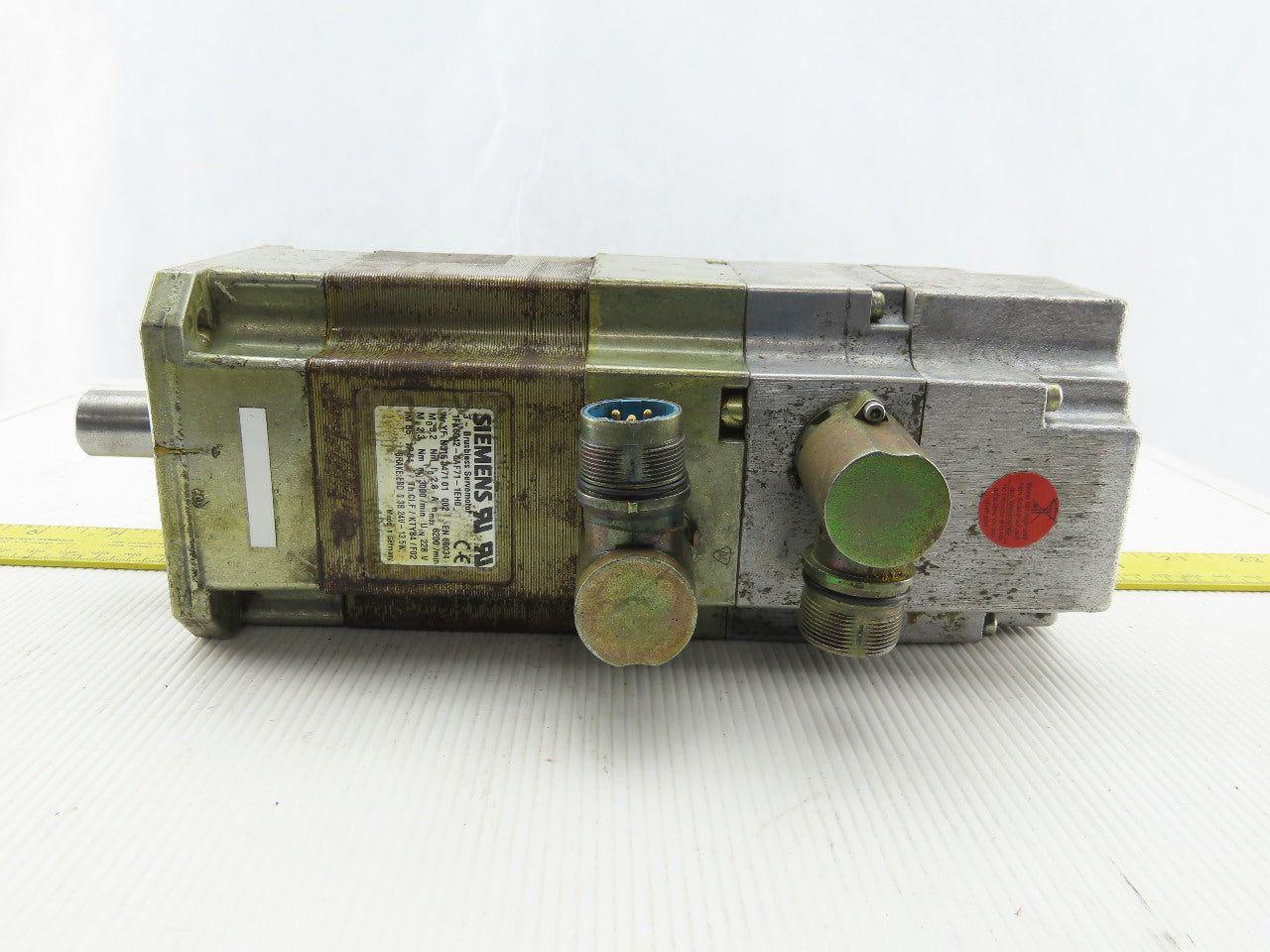 Siemens 1FK6042-6AF71-1EH0 3 Phase Brushless Servo Motor 18mm Shaft 228V
