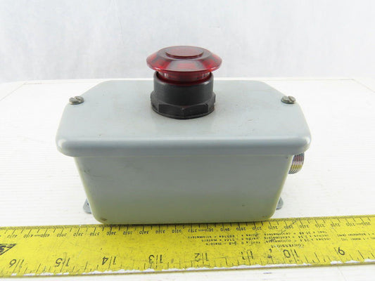 Hoffman E-D1PB1 Enclosure Type 4,6,12,13 W/800H-FRXMQ24 A7/F 24V Push Pull Estop