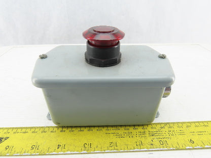 Hoffman E-D1PB1 Enclosure Type 4,6,12,13 W/800H-FRXMQ24 A7/F 24V Push Pull Estop