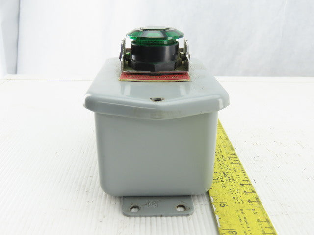 Hoffman E-D1PB1 Enclosure Type 4,6,12,13 W/ 800 FRXMQ24RA7/F 24V Green E-Stop