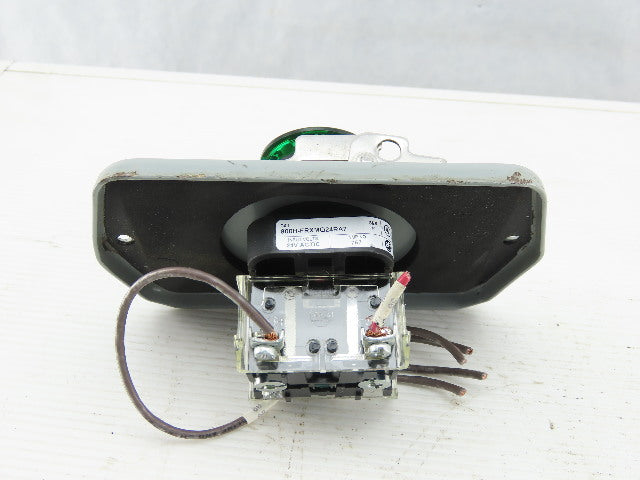 Hoffman E-D1PB1 Enclosure Type 4,6,12,13 W/ 800 FRXMQ24RA7/F 24V Green E-Stop