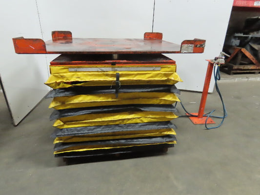 Knight 4000Lb Capacity Pneumatic Scissor Lift  56"x50" Turn Table 13-36" Height