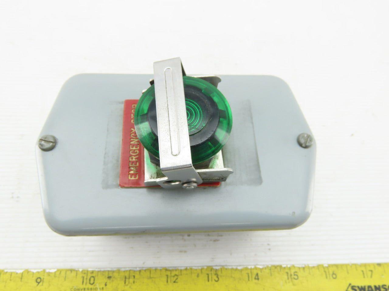 Hoffman E-D1PB1 Enclosure Type 4,6,12,13 W/800H-FRXMQ24 A7/F 24V Push Pull Estop