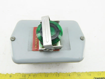 Hoffman E-D1PB1 Enclosure Type 4,6,12,13 W/800H-FRXMQ24 A7/F 24V Push Pull Estop