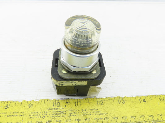 Allen Bradley 800T-PT16/T Clear Push Button 120V 1N.O 1N.C Series T