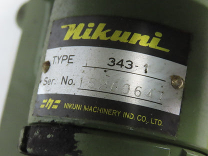 Mikuni 343-1 2" NPT Cast Iron Water/Coolant Pump 3.7KW 200/220V 3Ph 1730 RPM