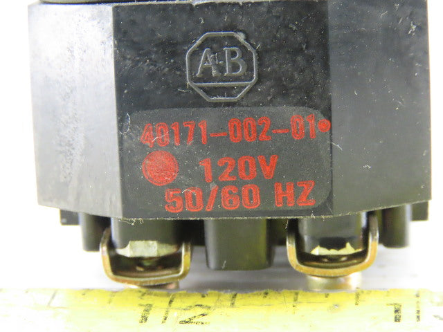 Allen Bradley 800H-PRBL16G/F Green Push Button 120V 1N.O 1N.C Series F