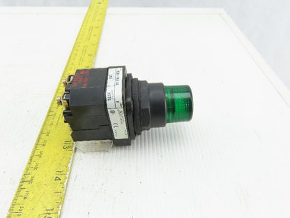 Allen Bradley 800H-PRBL16G/F Green Push Button 120V 1N.O 1N.C Series F