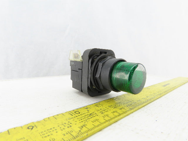 Allen Bradley 800H-PRBL16G/F Green Push Button 120V 1N.O 1N.C Series F
