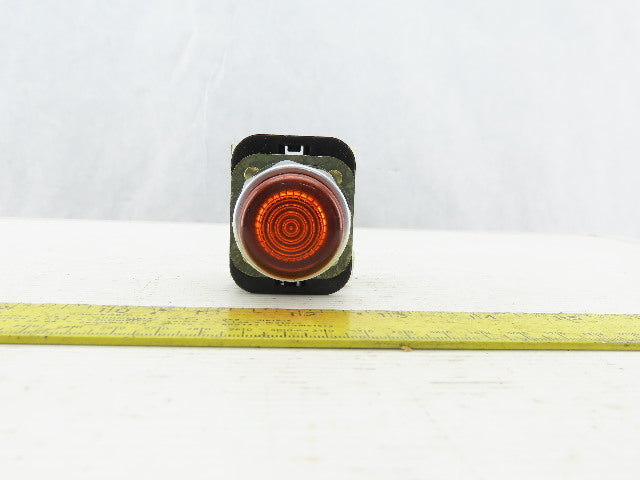 Allen Bradley 800T-QA24GD1/T Amber Push Button 24V 1N.O 1N.C Series T