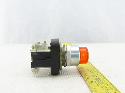Allen Bradley 800T-QA24GD1/T Amber Push Button 24V 1N.O 1N.C Series T