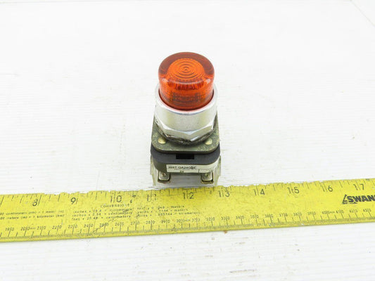 Allen Bradley 800T-QA24GD1/T Amber Push Button 24V 1N.O 1N.C Series T