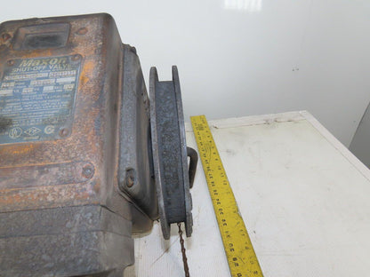 Maxon 4" F 808-CP1 Pneumatic Nat./LP Gas #1 & #2 Fuel Oils Shut off Valve 40PSI