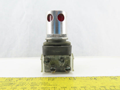 Allen Bradley 800T-RA10/T Red push Button 120V 1N.O 1N.C Series T