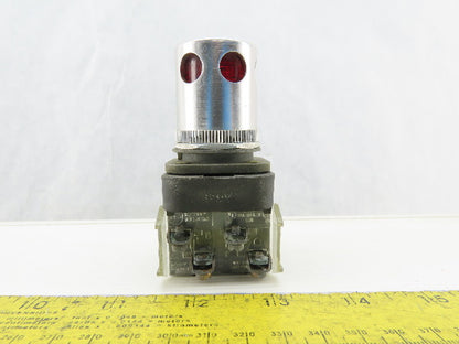 Allen Bradley 800T-RA10/T Red push Button 120V 1N.O 1N.C Series T