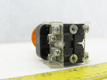 Allen Bradley 800H-FRXNQH24RA7/F Amber Push Button E-Stop 24V 1N.O 1N.C Series F