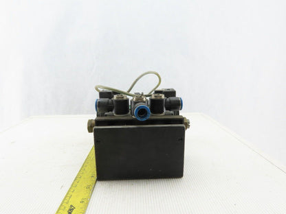 Numatics 123BB6004026Y61 Pneumatic Solenoid Valve W/Manifold Block 24/32VDC Coil