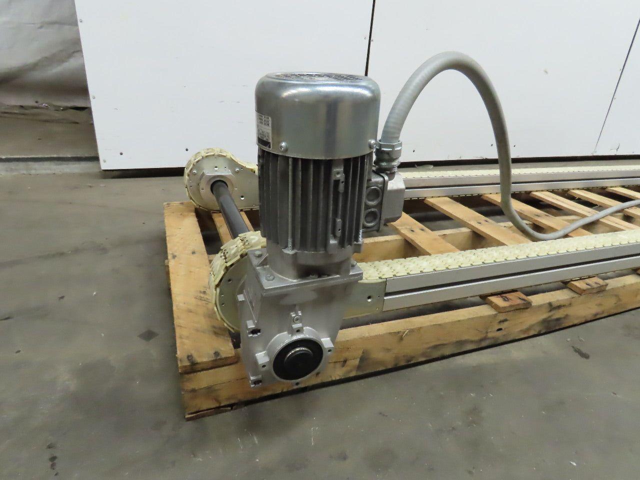 Rexroth VF65 Chain Conveyor 26"x144" 45 FPM 277/460V 3Ph