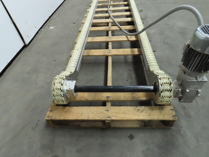 Rexroth VF65 Chain Conveyor 26"x144" 45 FPM 277/460V 3Ph