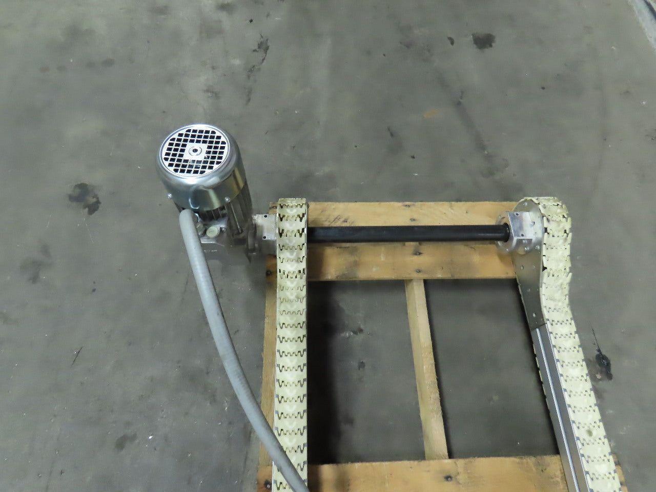 Rexroth VF65 Chain Conveyor 26"x144" 45 FPM 277/460V 3Ph