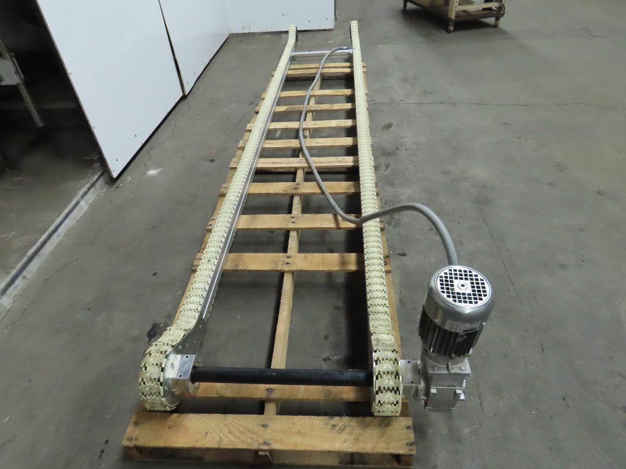 Rexroth VF65 Chain Conveyor 26"x144" 45 FPM 277/460V 3Ph
