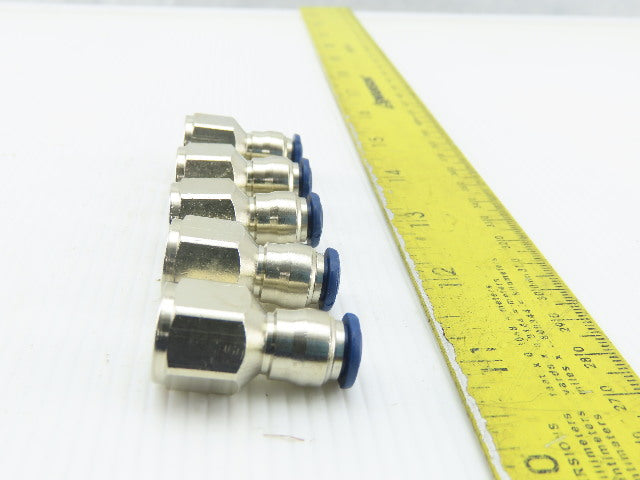 1/4" NPT x 1/4" Tube Push To Connect Female Connector Lot Of 5