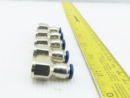 1/4" NPT x 1/4" Tube Push To Connect Female Connector Lot Of 5