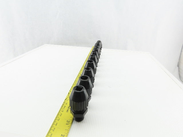 T&B 1/2" Nylon Cable Strain Relief Cable Grip Box Connector Lot Of 11