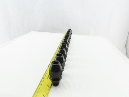 T&B 1/2" Nylon Cable Strain Relief Cable Grip Box Connector Lot Of 11