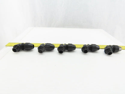 T&B 1/2" Nylon Cable Strain Relief Cable Grip Box Connector Elbow Lot Of 5