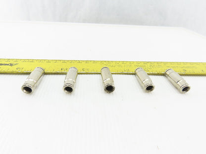 1/4" Tube Push To Connect Union Stainless Steel Lot Of 5