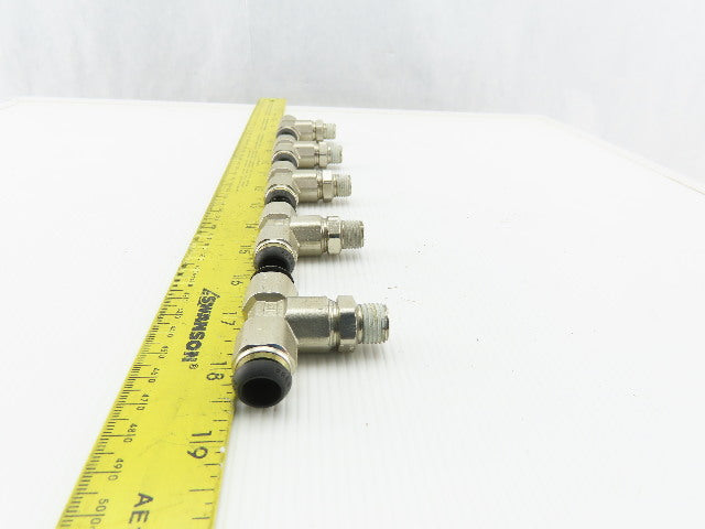 Parker 1/4" NPT x 10mm Tube Push To Connect Stainless Steel Tee Lot Of 5