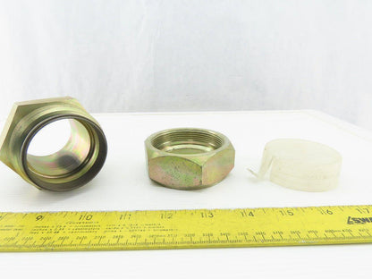 2" NPT Male x 2" Flareless Compression Hydraulic Adaptor