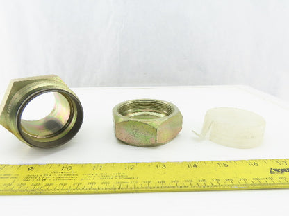 2" NPT Male x 2" Flareless Compression Hydraulic Adaptor