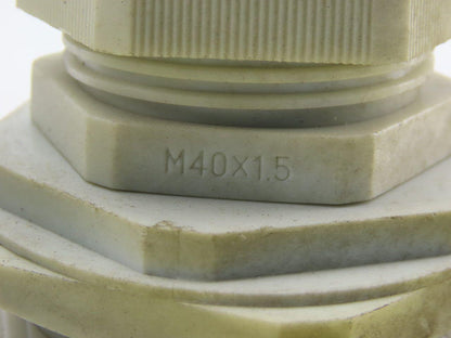 M40x1.5 Plastic Cable Gland With 63mm Bulkhead Adapter Lot Of 2